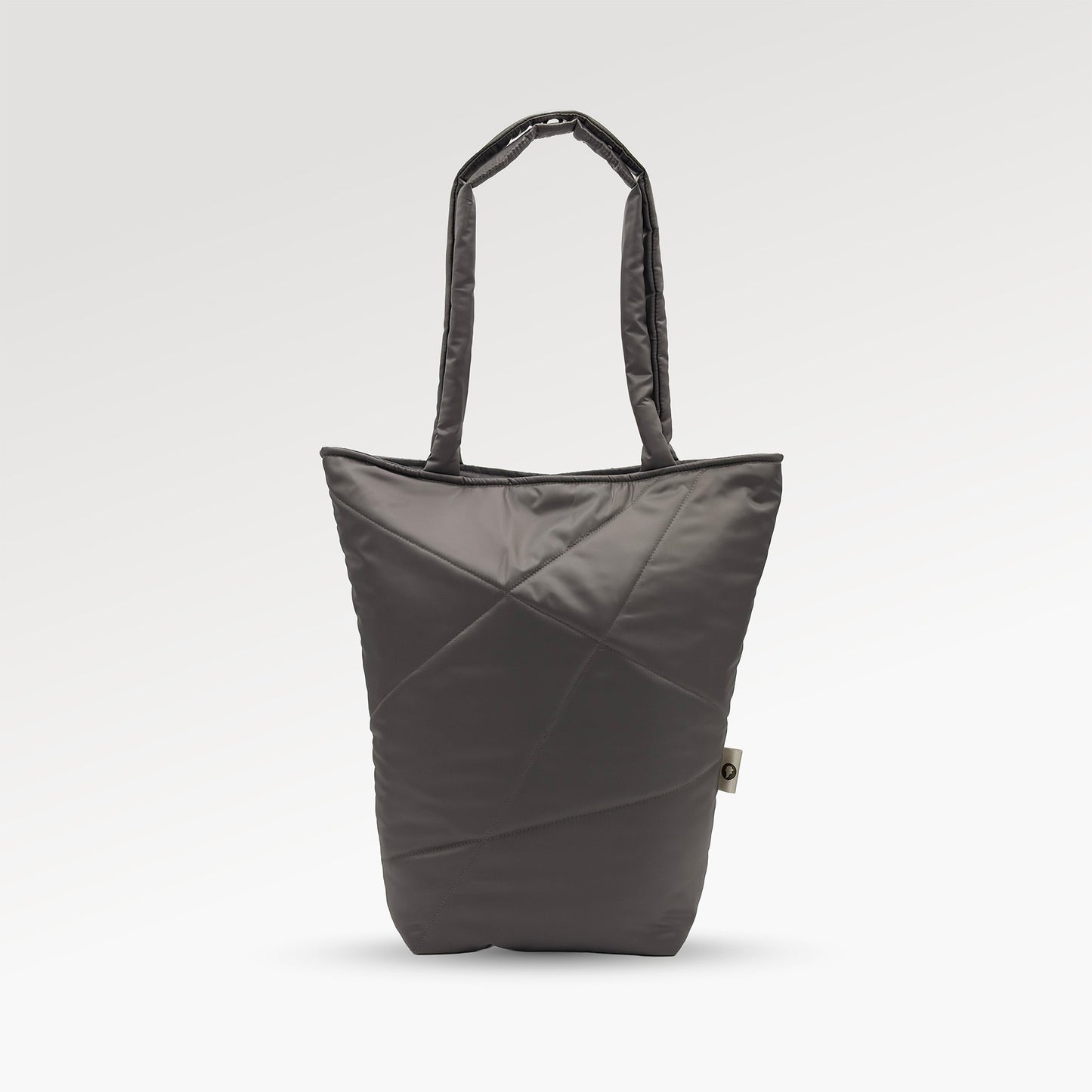 Gray classic shopper bag