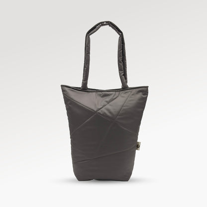 Gray classic shopper bag