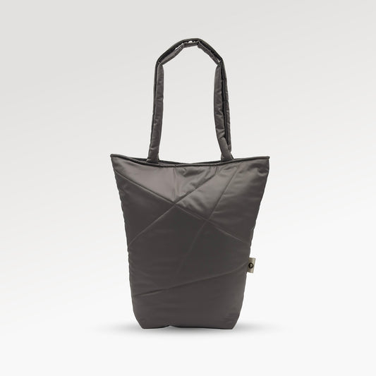 Gray classic shopper bag
