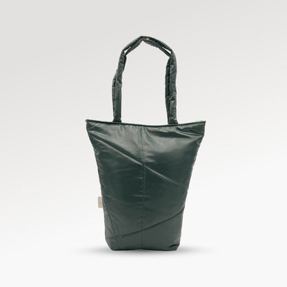Forest green classic shopper bag