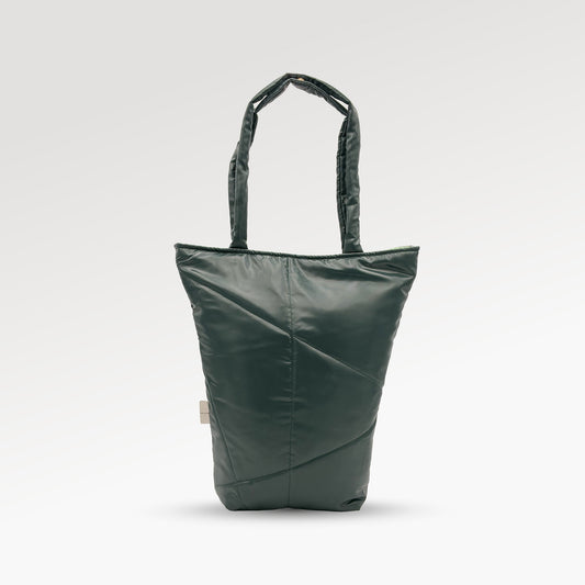 Forest green classic shopper bag